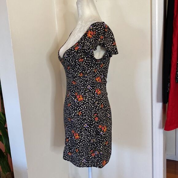 Forever 21 Floral Off-The-Shoulder Dress Size Small - Picture 3 of 11
